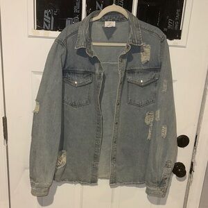 Distressed Denim Jacket